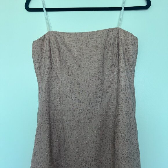 VINTAGE BABY PINK STRAPLESS DRESS LAUNDRY BY shelli segal GOWN - Picture 5 of 6